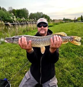 13.05.2025: Kol. Kuba : Szczupak 64cm ok.1,8kg